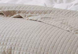 Quiltat Sängöverkast 150x250cm, Beige