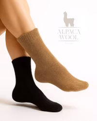 Alpaca & Merinoullsockor – mjuka och värmande | Ocra–Nero 2-Pack