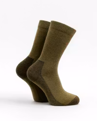 Tunn Merinoull Strumpa, Grön 2-Par