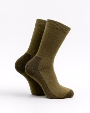 Ohuet merinovillasukat, vihreät, 2 paria