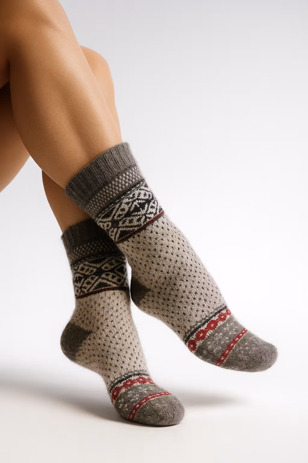 Ullfrotté-sukat 3-pakkaus, Sigun - Lämpimät, pehmeät ja mukavat