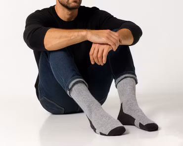 Merinovillaiset vaellussukat, harmaa/musta, 3 paria