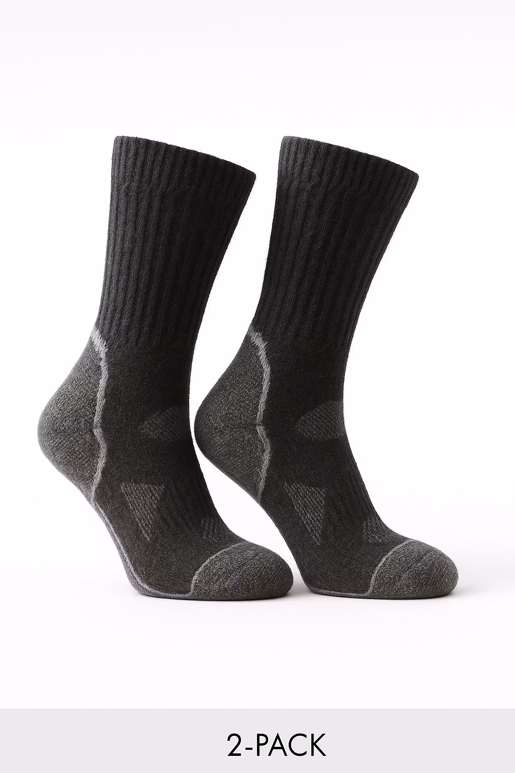 Cross Country -kilpailun villasukat, musta/antrasiitti, 2 paria