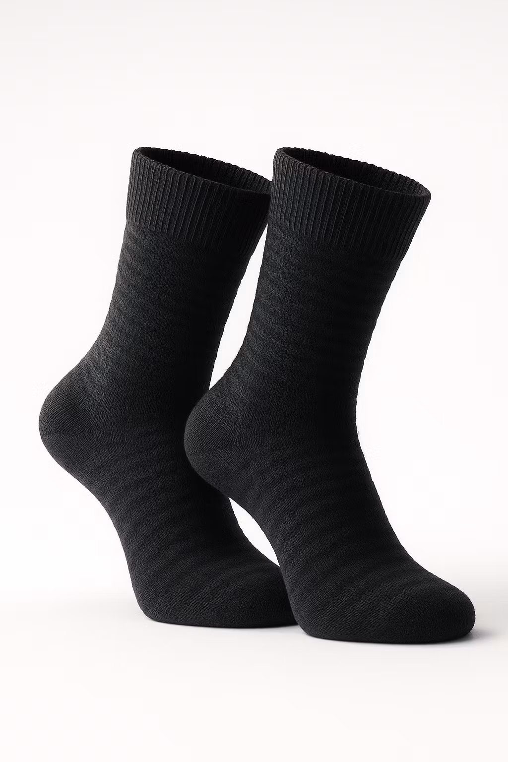 Ohuet merinovillasukat, mustat, 3 paria