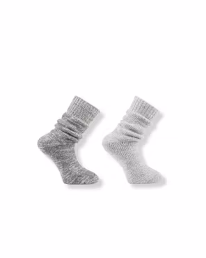 Eskimo-sukat Melange, 2 paria Harmaa - Vaaleanharmaa