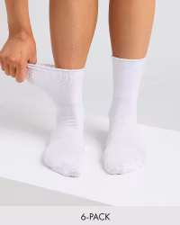 BAMBU Lösresår, Kort Skaft - VIT 6 par