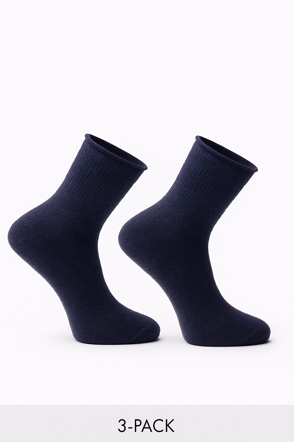VILLA Kiristämättömät Sukat Comfort - Laivastonsininen 3 paria