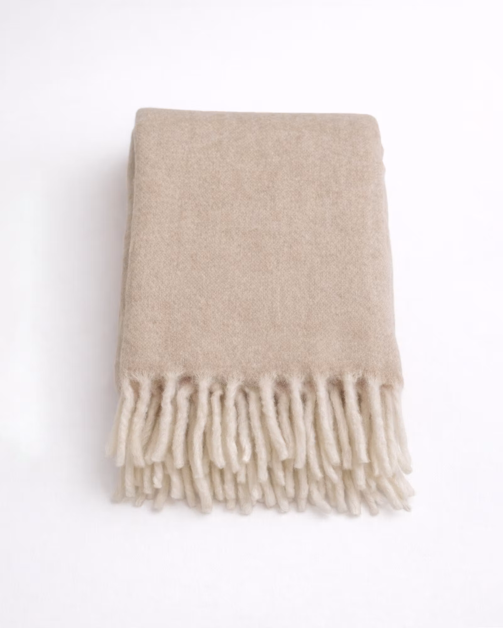 Pehmeä villapeitto – Beige