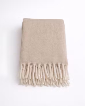 Pehmeä villapeitto – Beige