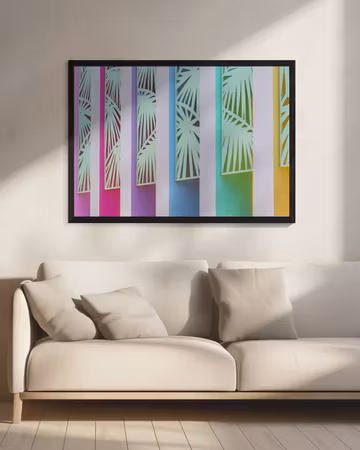 Rainbow Color Wall at The Saguaro