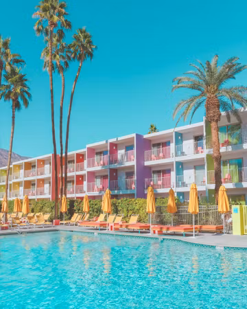 Saguaro Hotel Poolside in Palm Springs