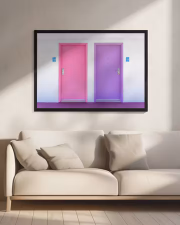 Pink and Purple Doors at the Saguaro