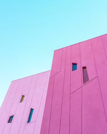 Saguaro Hotel Pink Building Walls