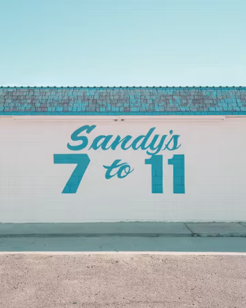 Sandy's 7 to 11 in Marfa, Texas
