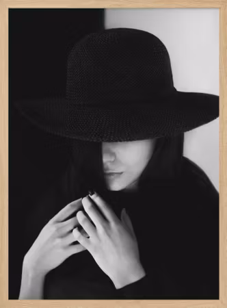 Woman in black