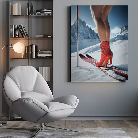 Ski Glamour High Heels