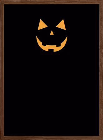 Minimal jack-o'-lantern