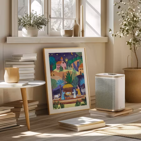 Nativity Scene starry night