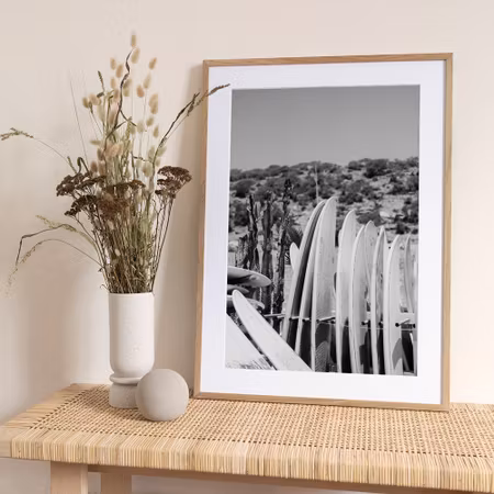 Surfboards in Black and White