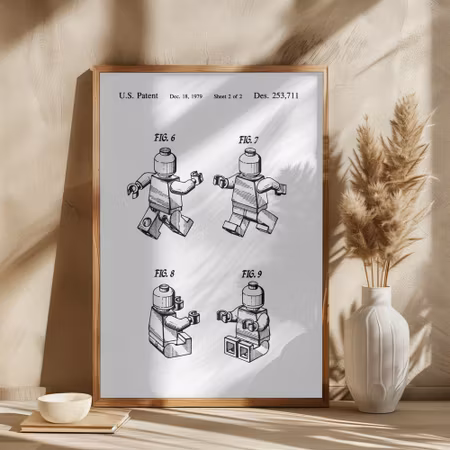 Legogubbe - Patent Vit