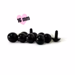 16 mm säkerhetsögon • amigurumi ögon • virka • safety eyes • nalleögon