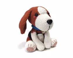 VIRKMÖNSTER BEAGLE Beethoven • hund • amigurumi virkbeskrivning • crochetbykim • PDF