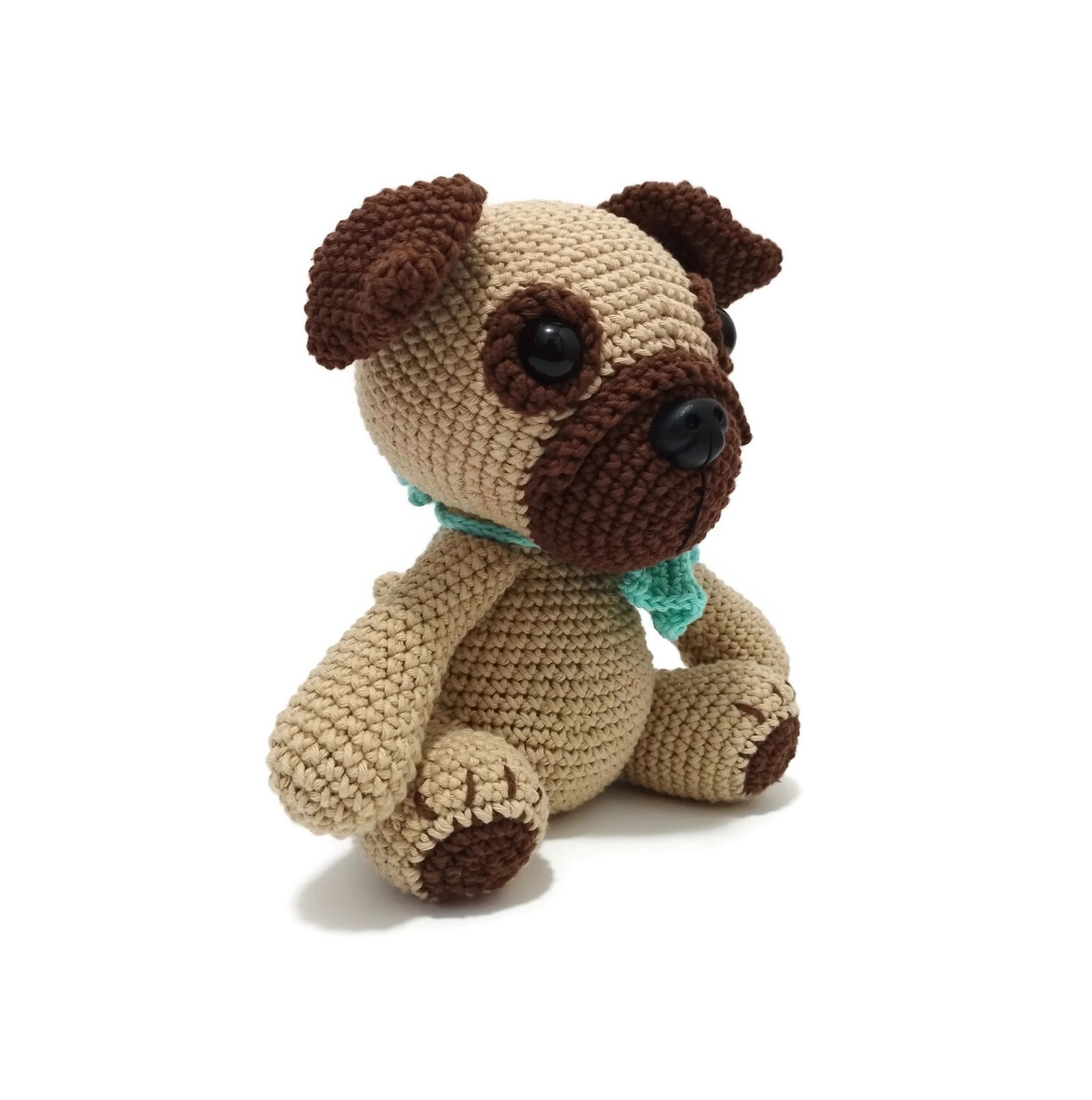 VIRKMÖNSTER MOPS Elvis • hund • amigurumi virkbeskrivning • crochetbykim • PDF