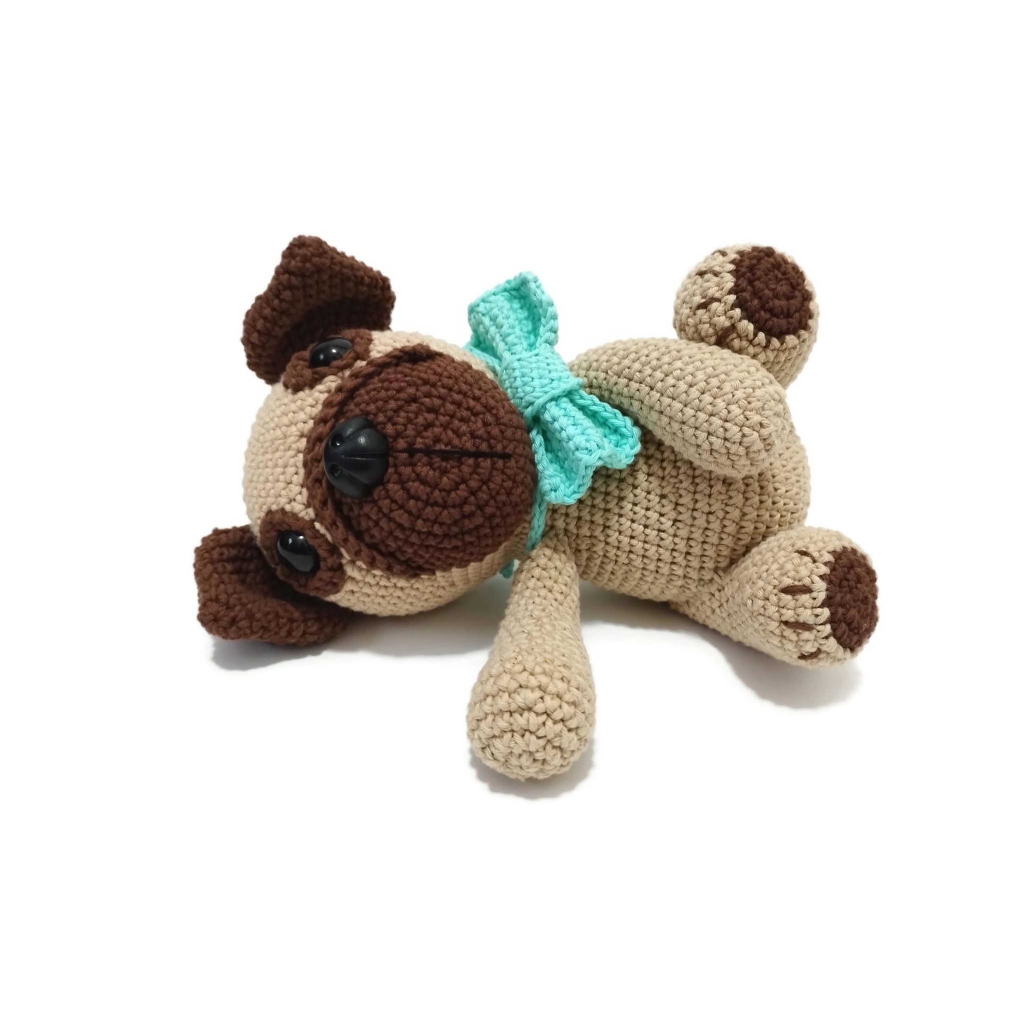 VIRKMÖNSTER MOPS Elvis • hund • amigurumi virkbeskrivning • crochetbykim • PDF