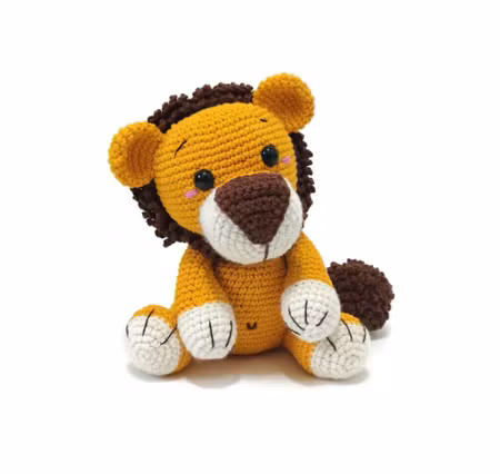 VIRKMÖNSTER LEJON Limbani • Safari • amigurumi virkbeskrivning • crochetbykim • PDF