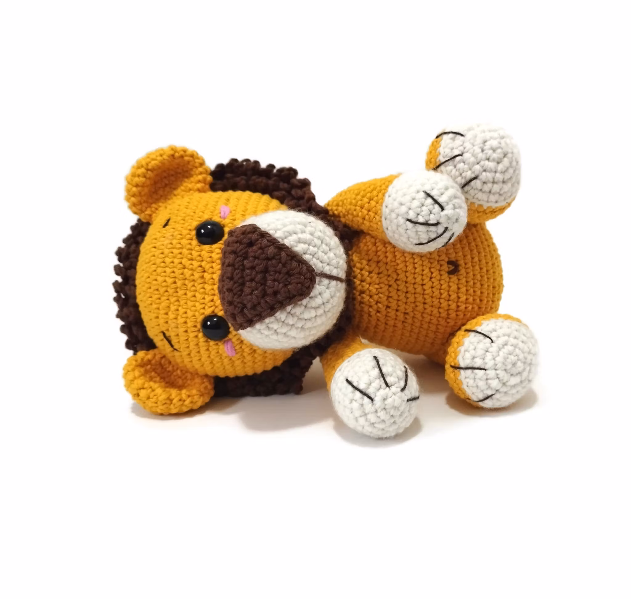 VIRKMÖNSTER LEJON Limbani • Safari • amigurumi virkbeskrivning • crochetbykim • PDF