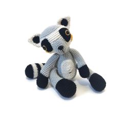 VIRKMÖNSTER LEMUR Larry • Safari • amigurumi virkbeskrivning • crochetbykim • PDF