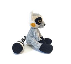 VIRKMÖNSTER LEMUR Larry • Safari • amigurumi virkbeskrivning • crochetbykim • PDF