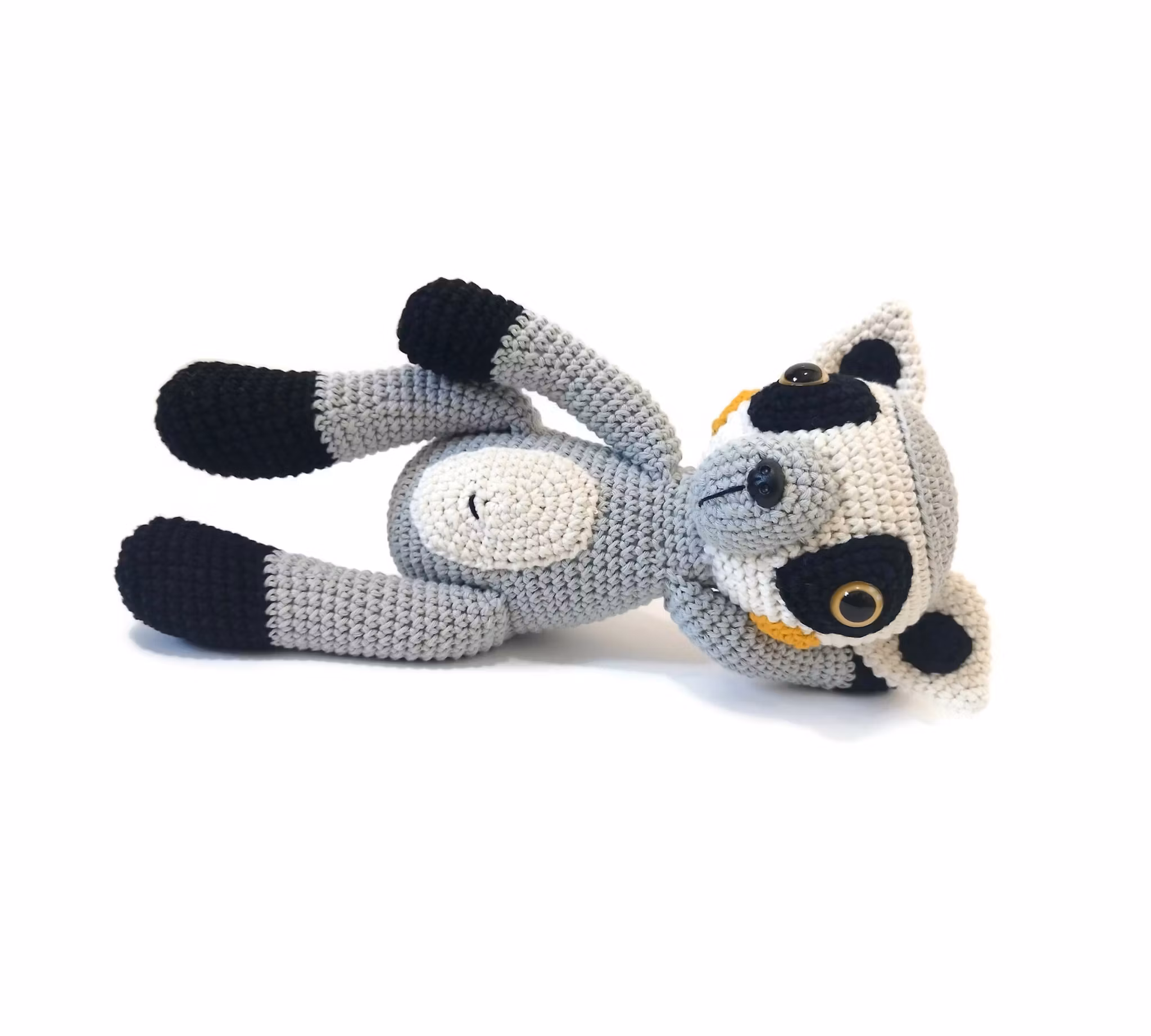 VIRKMÖNSTER LEMUR Larry • Safari • amigurumi virkbeskrivning • crochetbykim • PDF