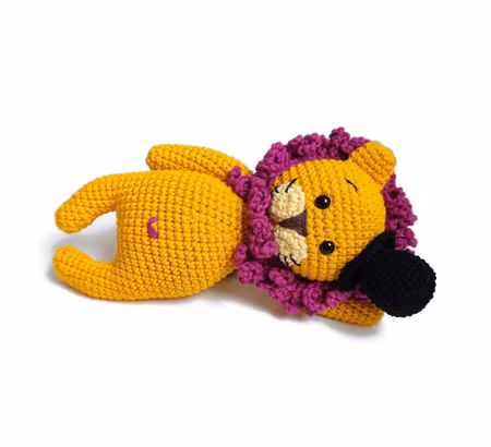 VIRKMÖNSTER LEJON Mr Nils • Safari • amigurumi virkbeskrivning • crochetbykim • PDF