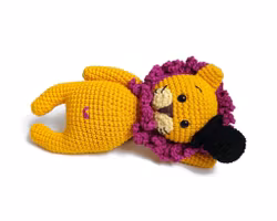 VIRKMÖNSTER LEJON Mr Nils • Safari • amigurumi virkbeskrivning • crochetbykim • PDF