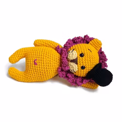 VIRKMÖNSTER LEJON Mr Nils • Safari • amigurumi virkbeskrivning • crochetbykim • PDF