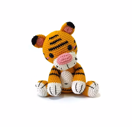 DIY kit Tiger Curry • Safari • Virkset gosedjur • DIY-kit • Crochetbykim