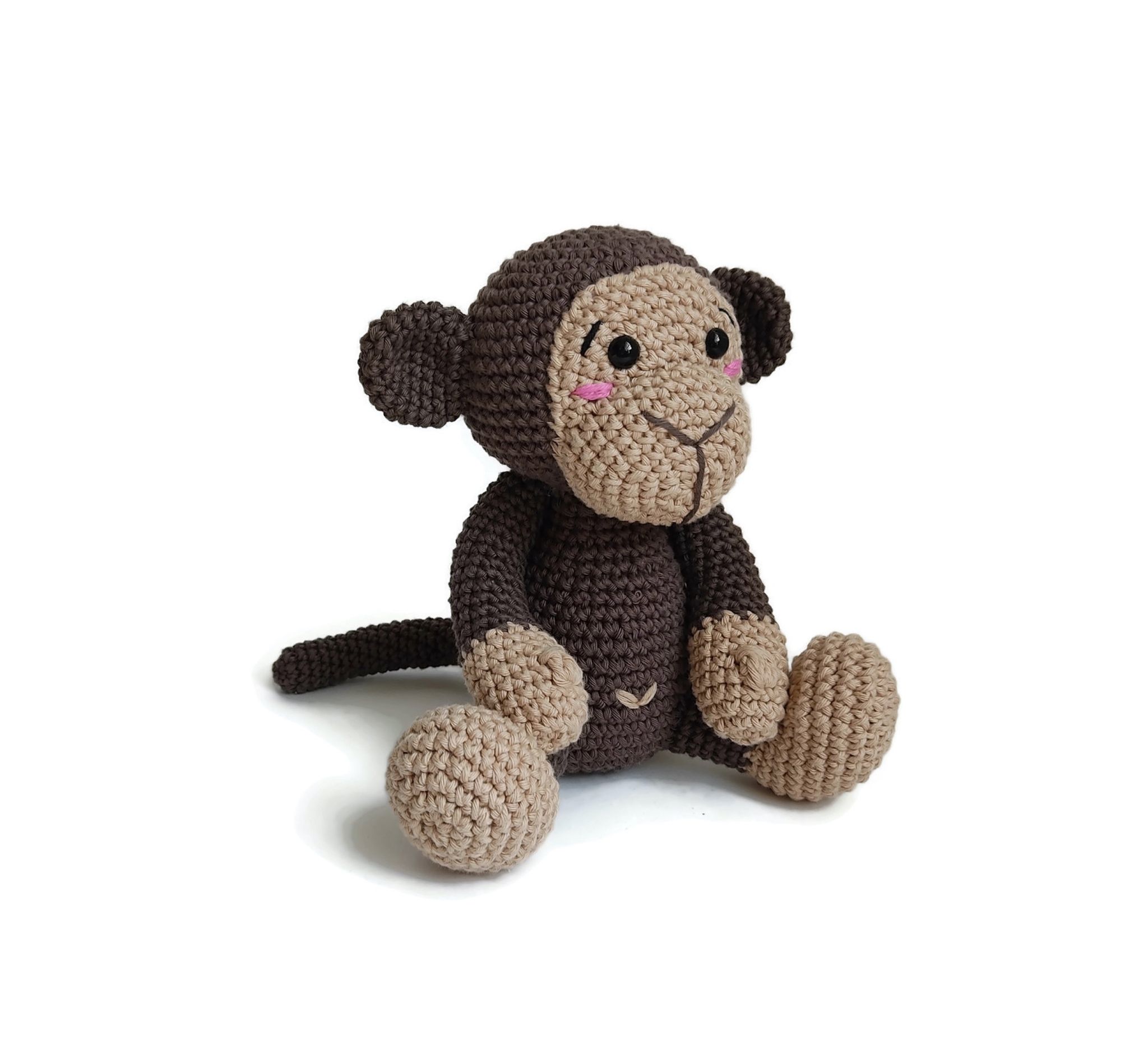 DIY kit Apan Brownie • Djungel • Virkset gosedjur • DO it yourself kit • Crochetbykim