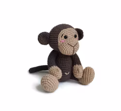 DIY kit Apan Brownie • Djungel • Virkset gosedjur • DO it yourself kit • Crochetbykim