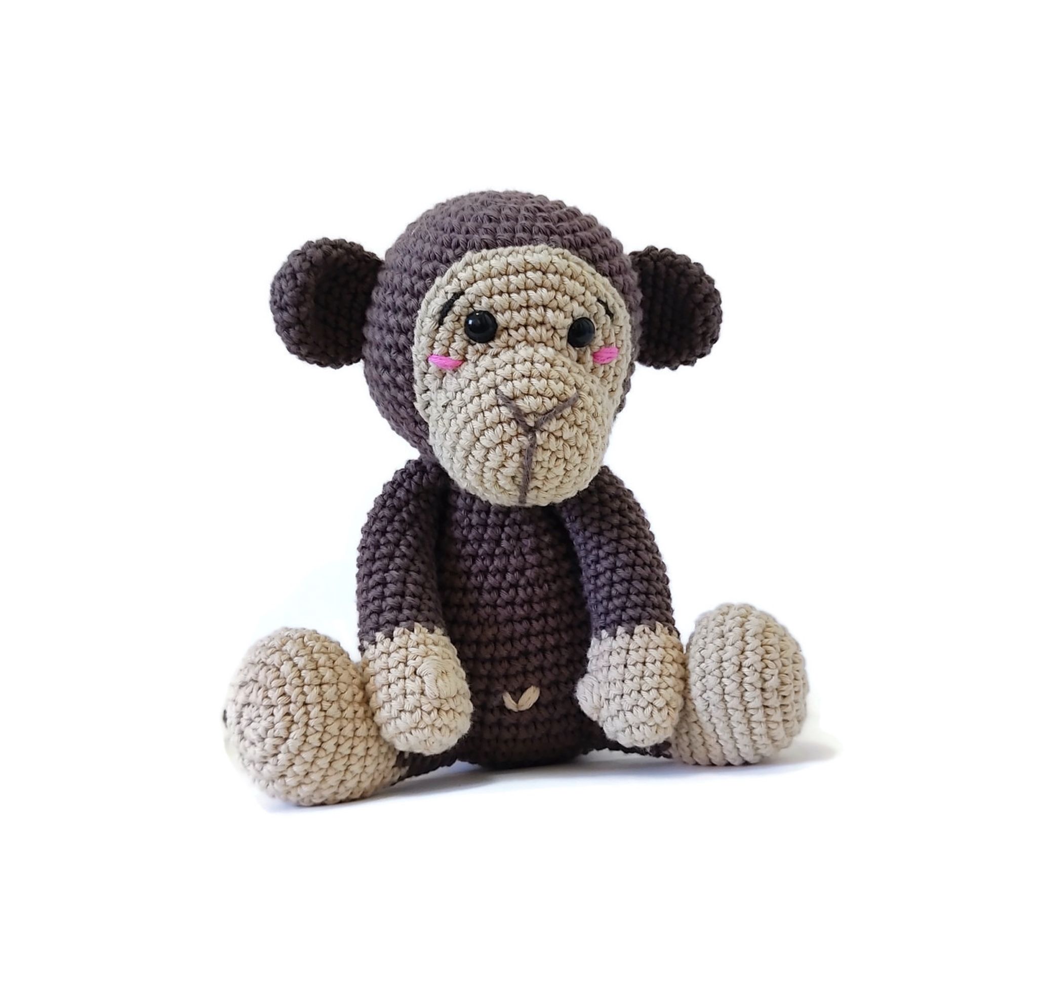 DIY kit Apan Brownie • Djungel • Virkset gosedjur • DO it yourself kit • Crochetbykim