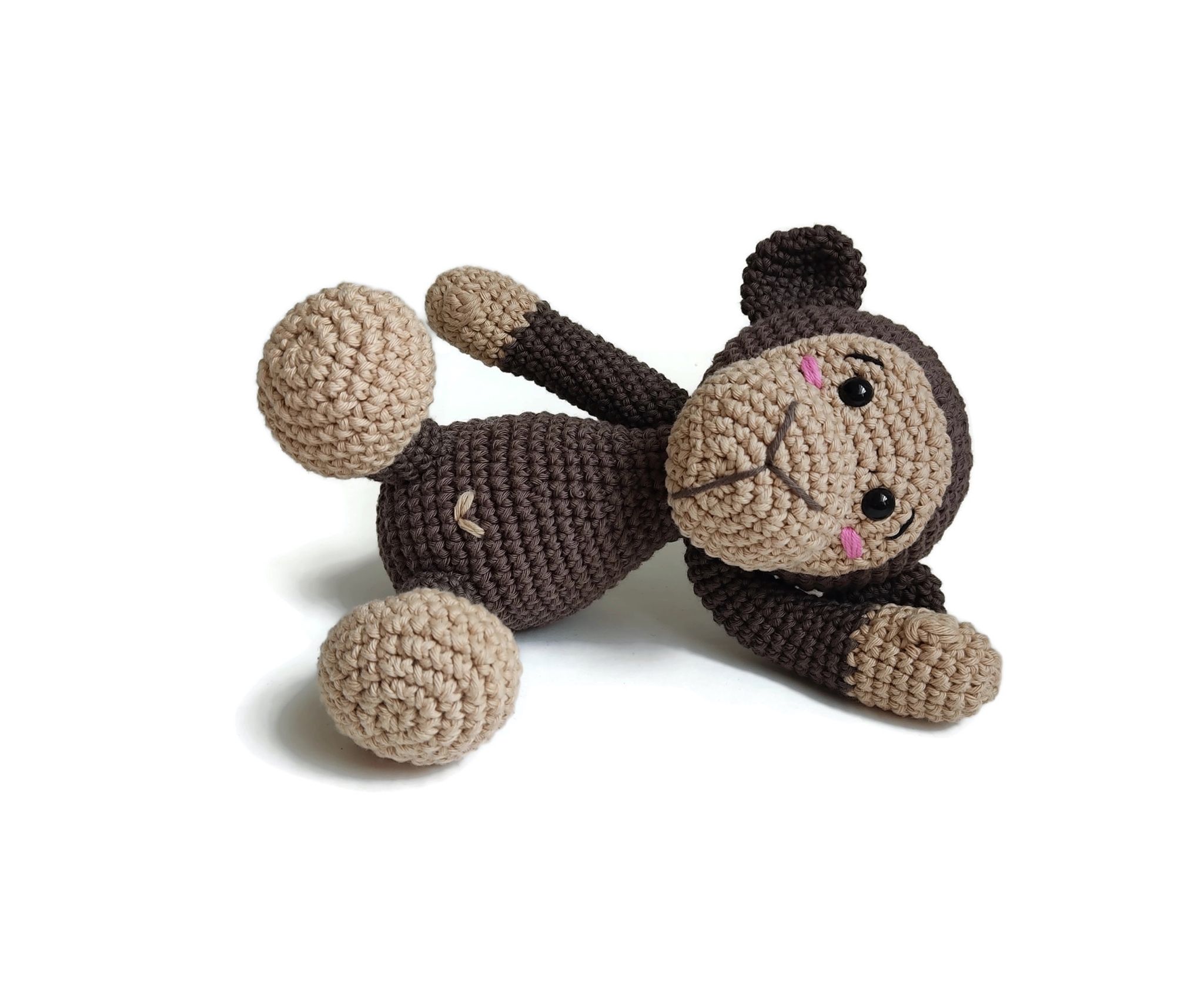 DIY kit Apan Brownie • Djungel • Virkset gosedjur • DO it yourself kit • Crochetbykim