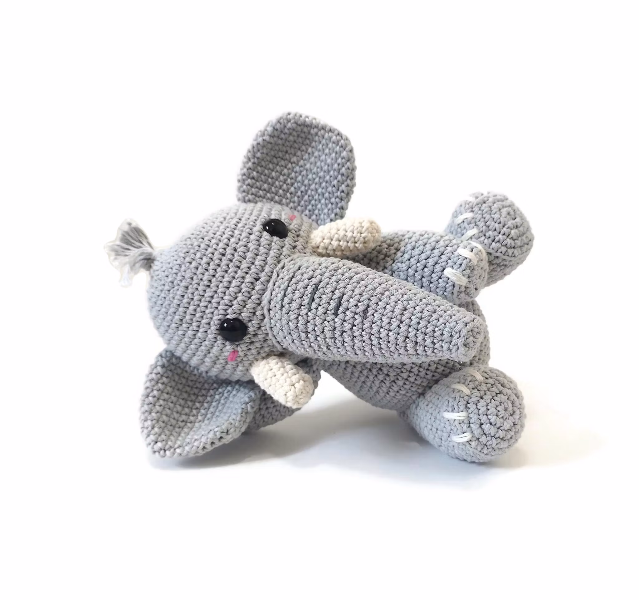VIRKMÖNSTER Elefant Dusty • Safari • amigurumi virkbeskrivning • crochetbykim • PDF