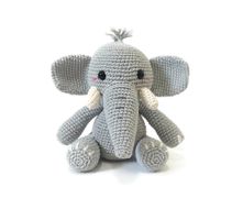 VIRKMÖNSTER Elefant Dusty • Safari • amigurumi virkbeskrivning • crochetbykim • PDF