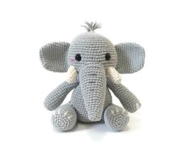 VIRKMÖNSTER Elefant Dusty • Safari • amigurumi virkbeskrivning • crochetbykim • PDF