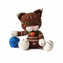 VIRKMÖNSTER Katten Picatso • husdjur • amigurumi virkbeskrivning • crochetbykim • PDF