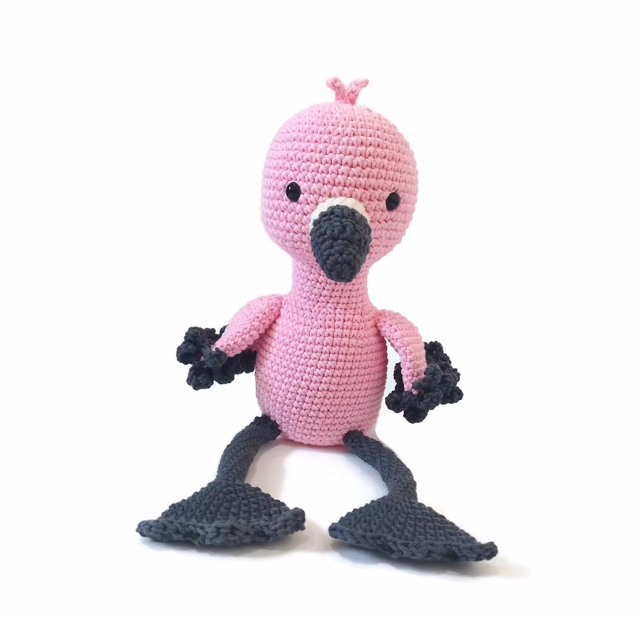 VIRKMÖNSTER FLAMINGO Fruitloop • Fågel • amigurumi virkbeskrivning • crochetbykim • PDF