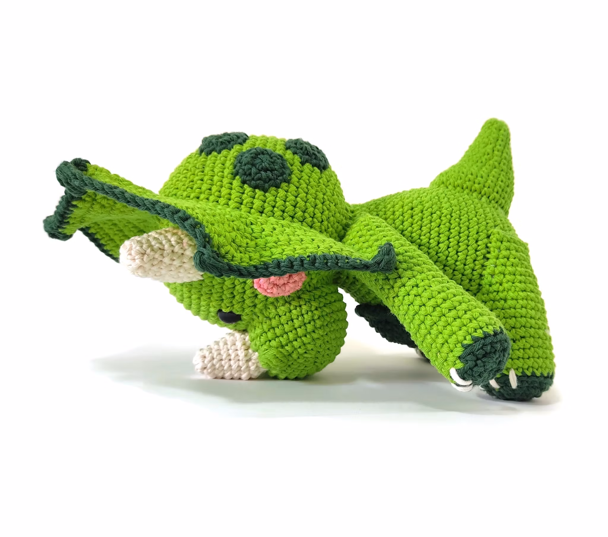 VIRKMÖNSTER Triceratops Spikey • Dinosaurie • amigurumi virkbeskrivning • crochetbykim • PDF