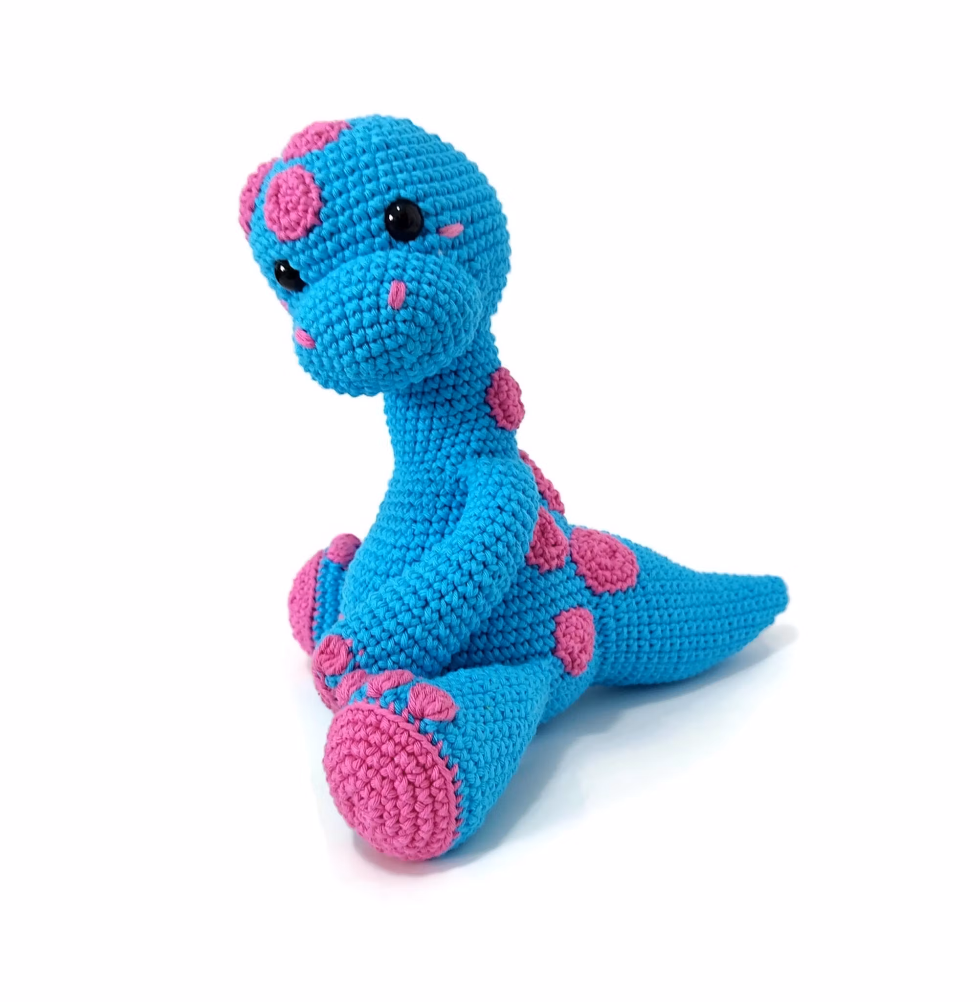 VIRKMÖNSTER Brontosaurus Broccoli • Dinosaurie • amigurumi virkbeskrivning • crochetbykim • PDF