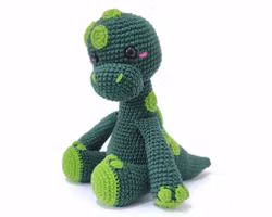VIRKMÖNSTER Brontosaurus Broccoli • Dinosaurie • amigurumi virkbeskrivning • crochetbykim • PDF