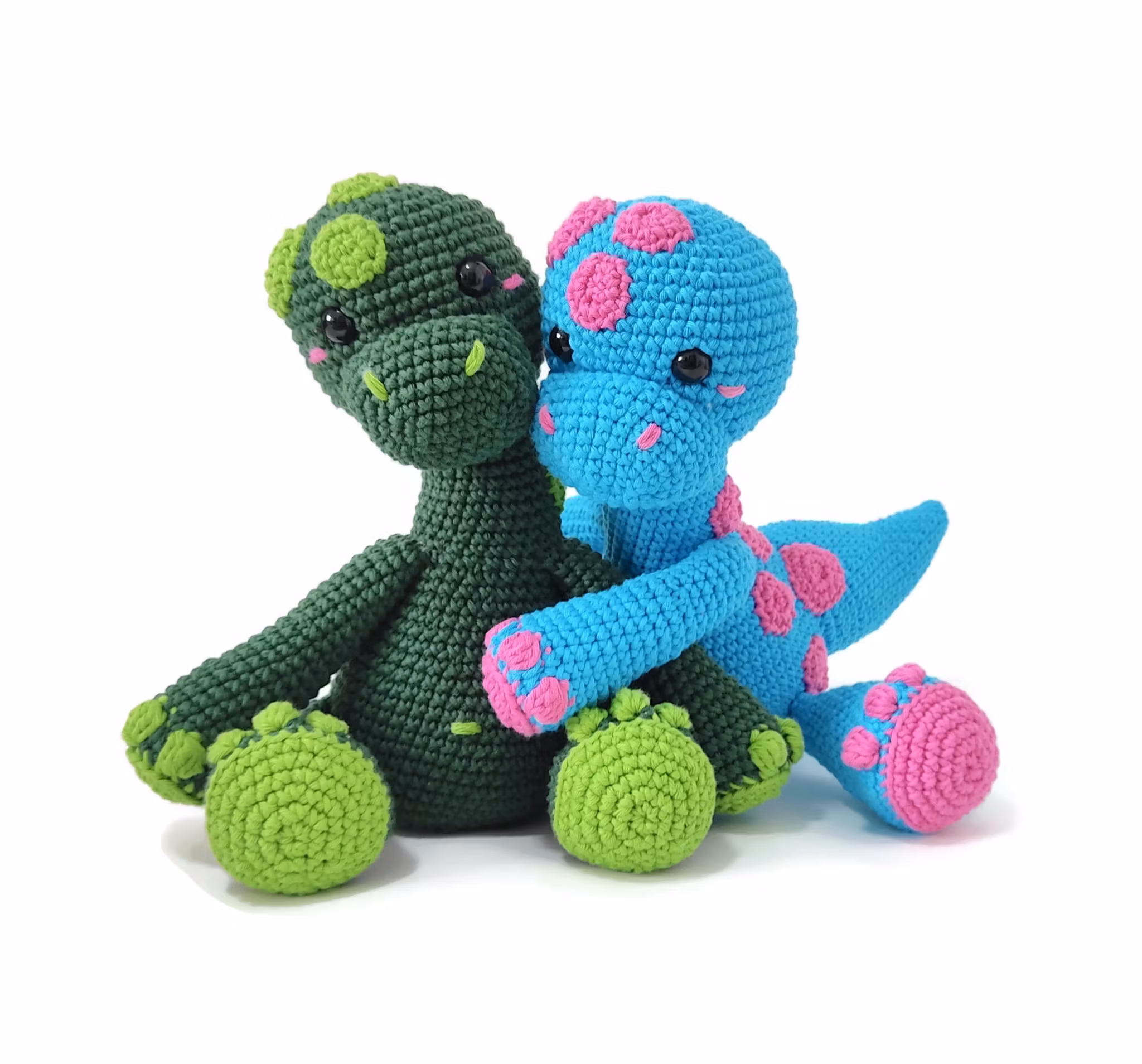 VIRKMÖNSTER Brontosaurus Broccoli • Dinosaurie • amigurumi virkbeskrivning • crochetbykim • PDF
